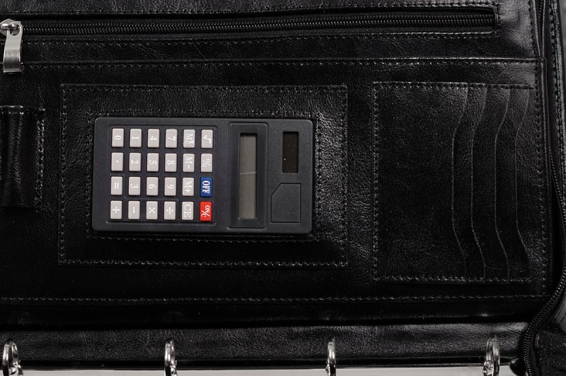 Aktówka skórzana BWS04 czarna