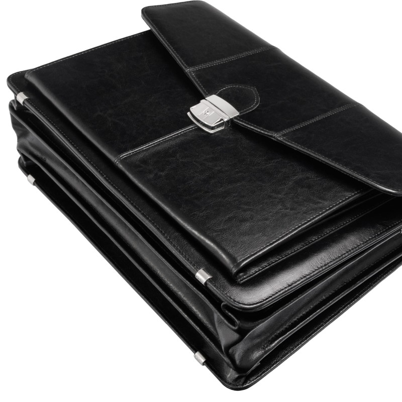 Ekskluzywna teczka męska Tizano – Skórzana aktówka na laptopa 15,6" z naturalnej skóry