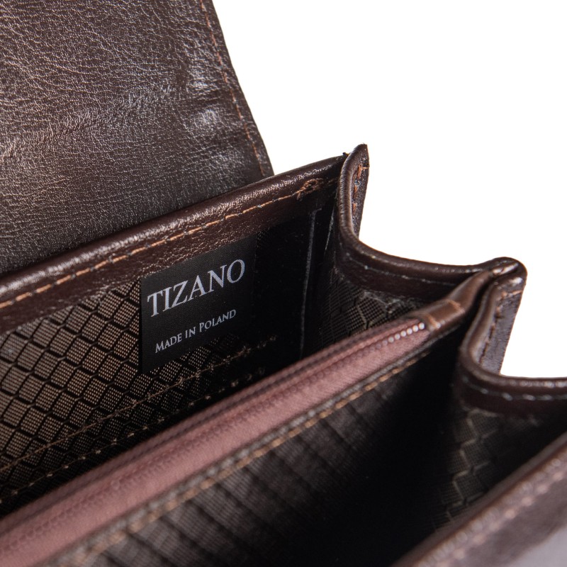 Ekskluzywna teczka męska Tizano – Skórzana aktówka na laptopa 15,6" z naturalnej skóry