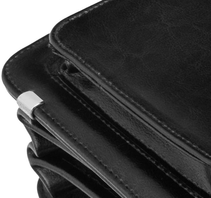 Aktówka męska skórzana Tizano TS18 czarna