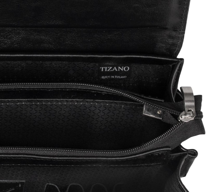 Aktówka męska skórzana Tizano TS18 czarna