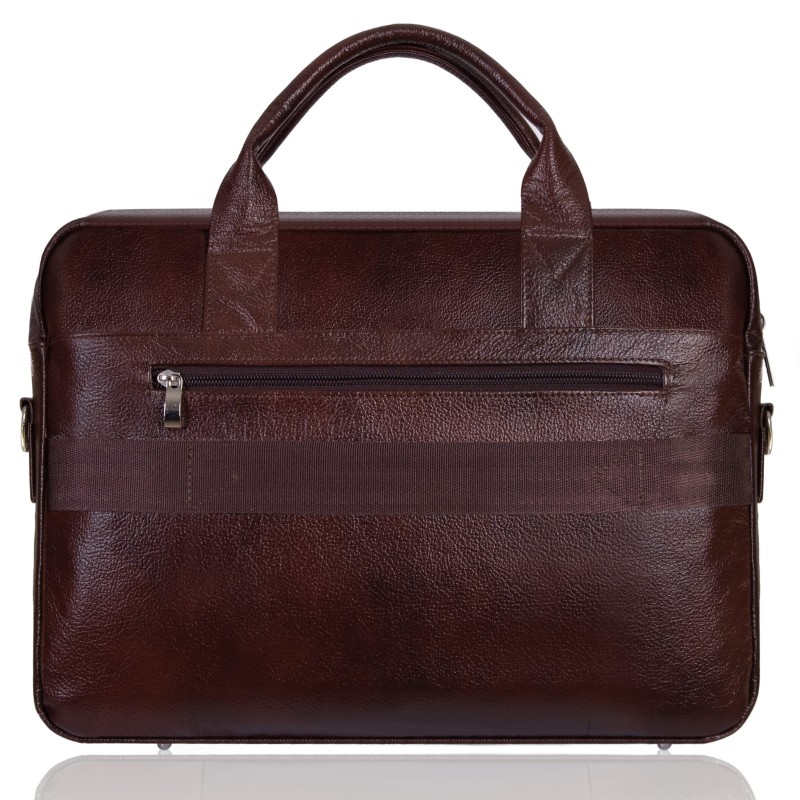 Torba męska skórzana Tizano z kieszeniami i długim paskiem