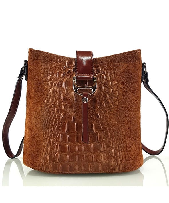 Skórzana brązowa torebka SS7