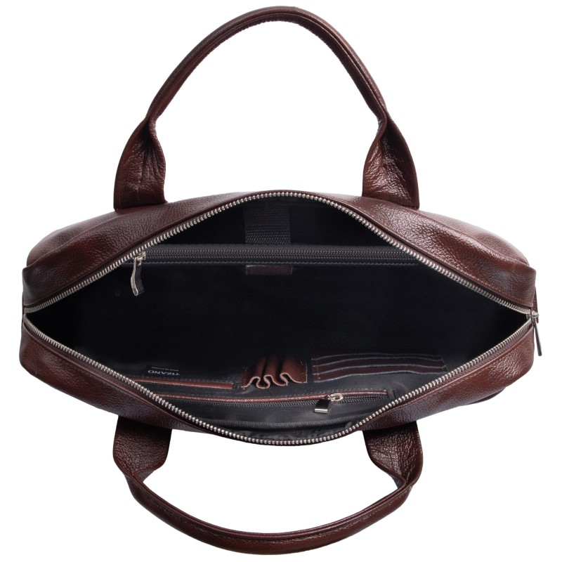 Torba męska skórzana Tizano z kieszeniami i długim paskiem