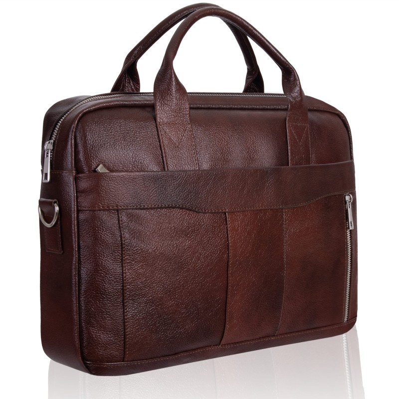 Torba męska skórzana Tizano TM02 czekolada