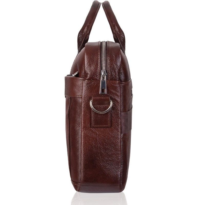 Torba męska skórzana Tizano TM02 czekolada