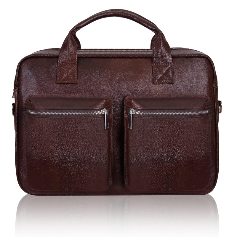 Torba męska skórzana Tizano TM03 czekolada