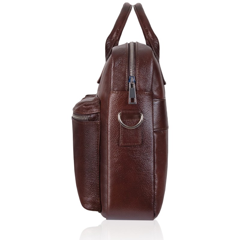 Torba męska skórzana Tizano TM03 czekolada