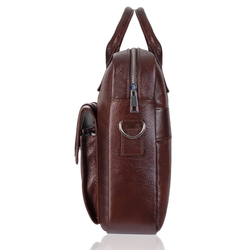 Torba męska skórzana Tizano TM04 czekolada