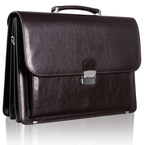 Skórzana Teczka Męska Tizano – Torba na Laptopa 15,6" | Skóra Naturalna