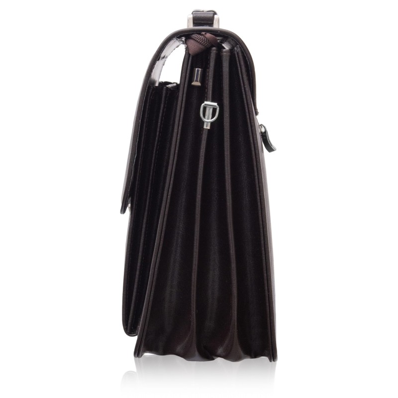 Brązowa aktówka męska skórzana