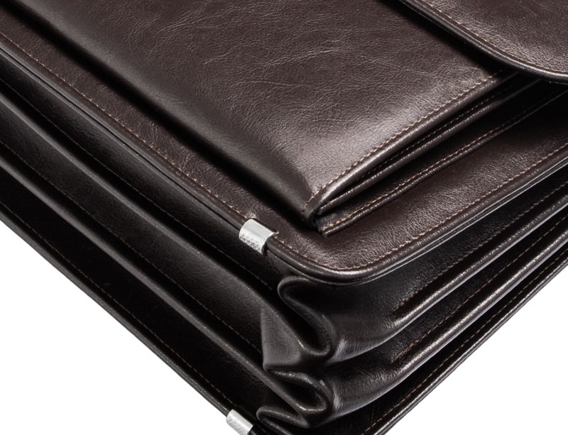 Brązowa aktówka męska skórzana