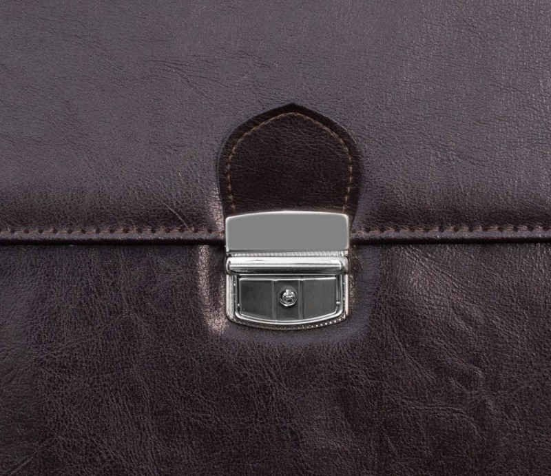 Brązowa aktówka męska skórzana