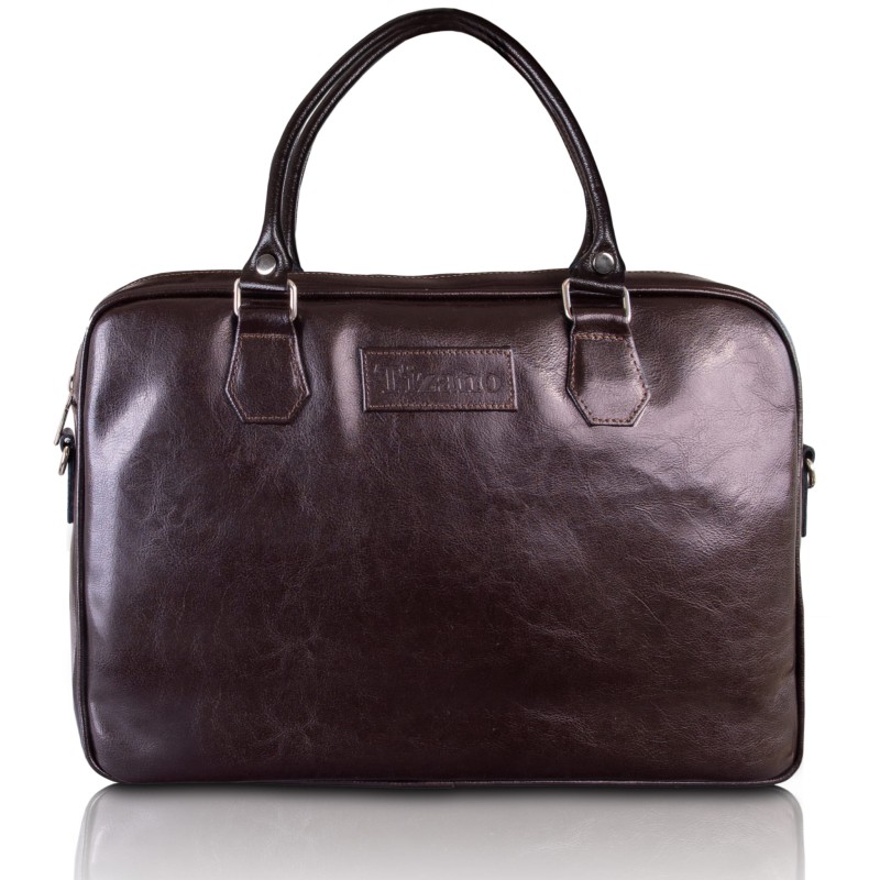 Brązowa torba skórzana Tizano
