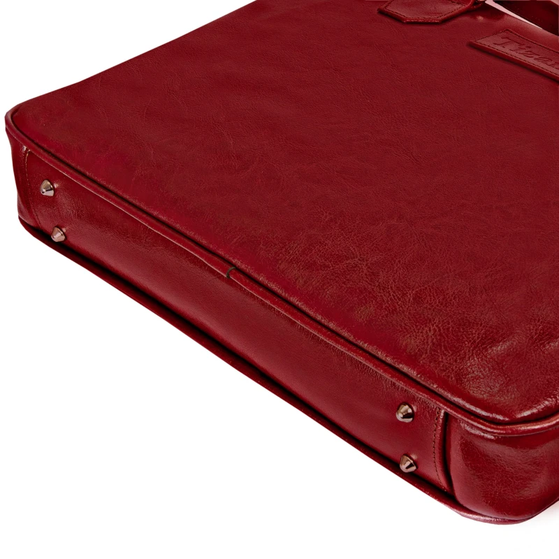 Bordowa torba skórzana Tizano TM05