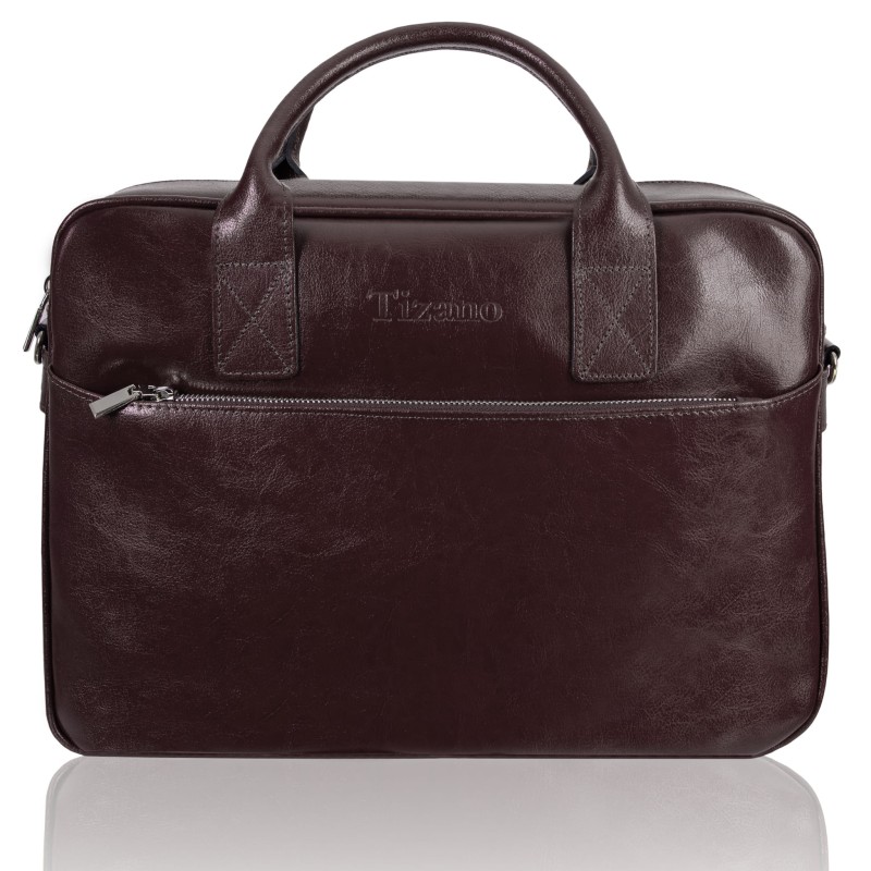 Skórzana torba Tizano TM06 Czekolada