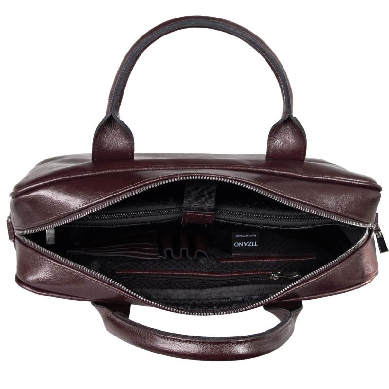 Skórzana torba Tizano TM06 Czekolada