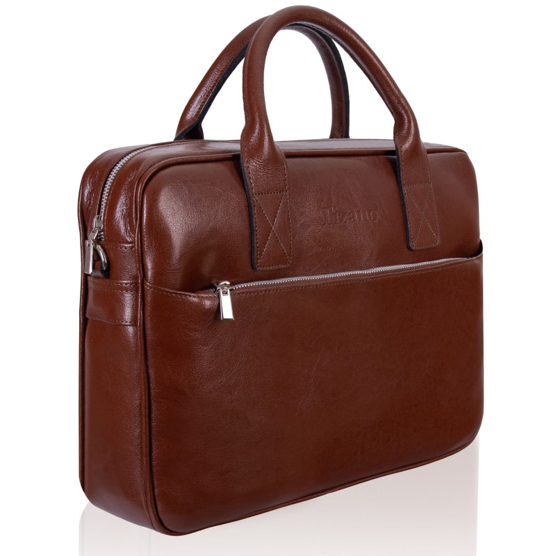 Skórzana torba Tizano TM06 brąz