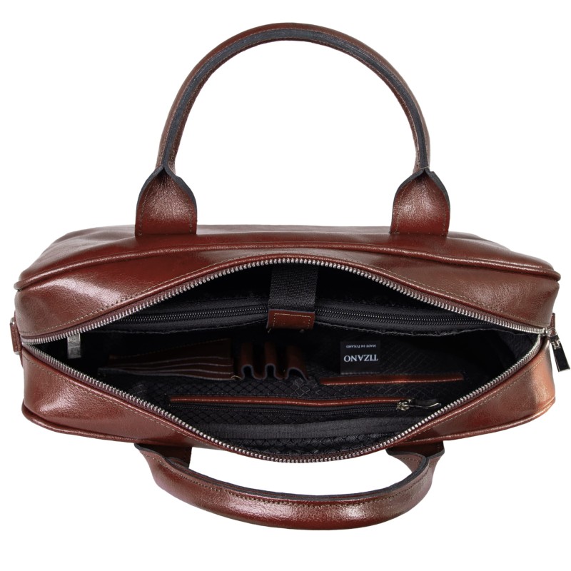 Skórzana torba Tizano TM06 brąz