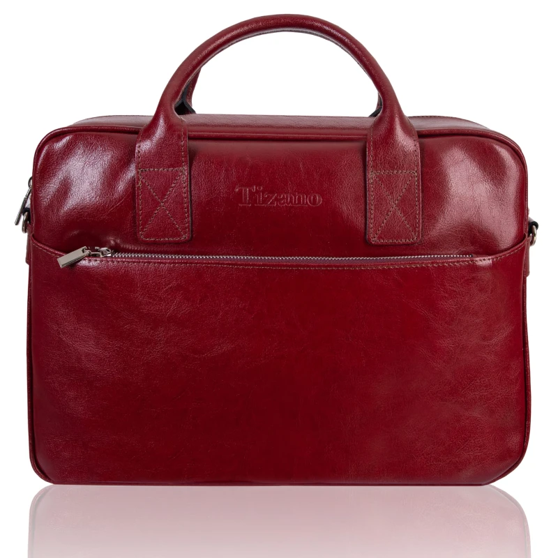 Skórzana torba Tizano TM06 Bordo