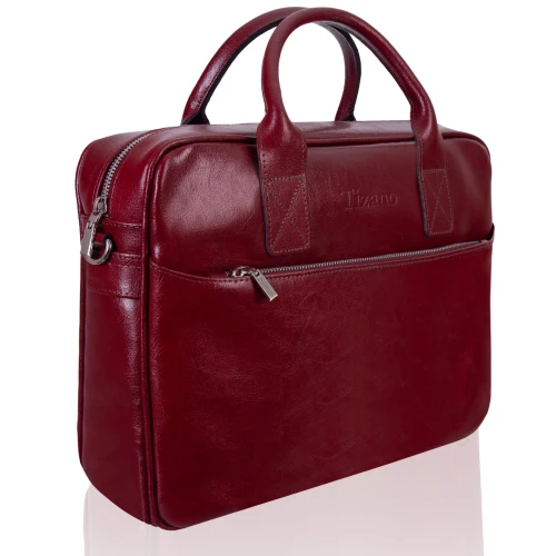 Skórzana torba Tizano TM06 Bordo