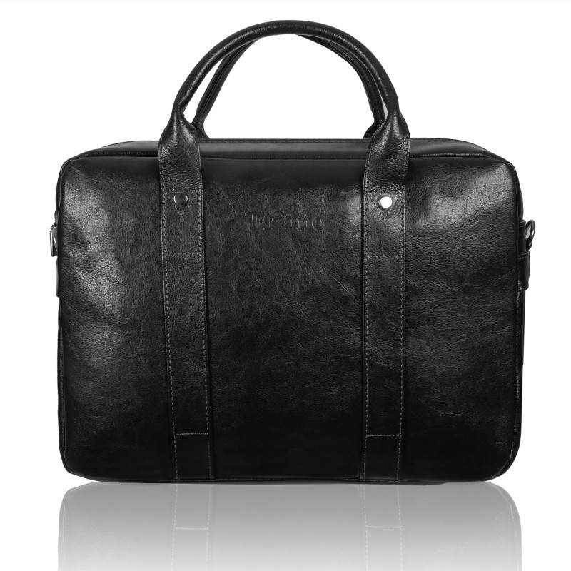 Czarna torba skórzana Tizano TM07