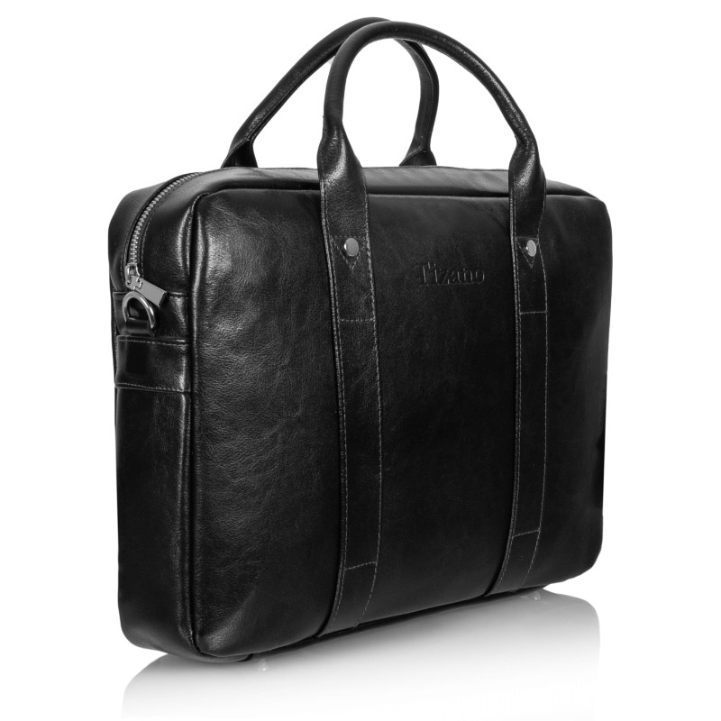 Czarna torba skórzana Tizano TM07