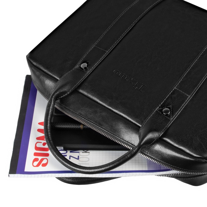 Czarna torba skórzana Tizano TM07