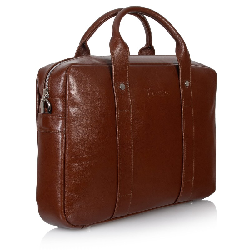 Brązowa torba skórzana Tizano TM07