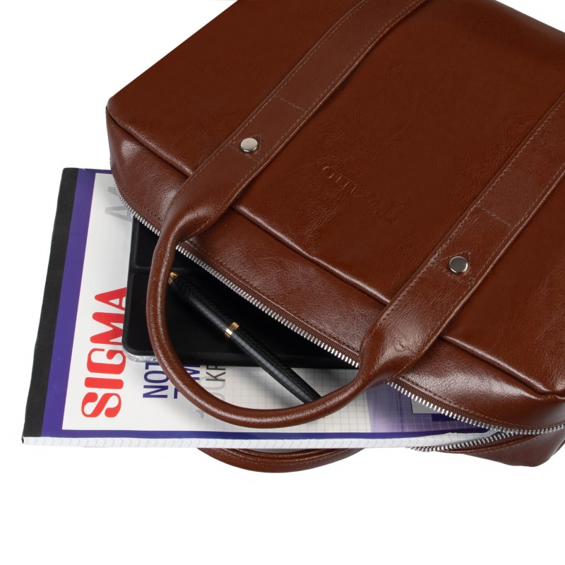 Brązowa torba skórzana Tizano TM07