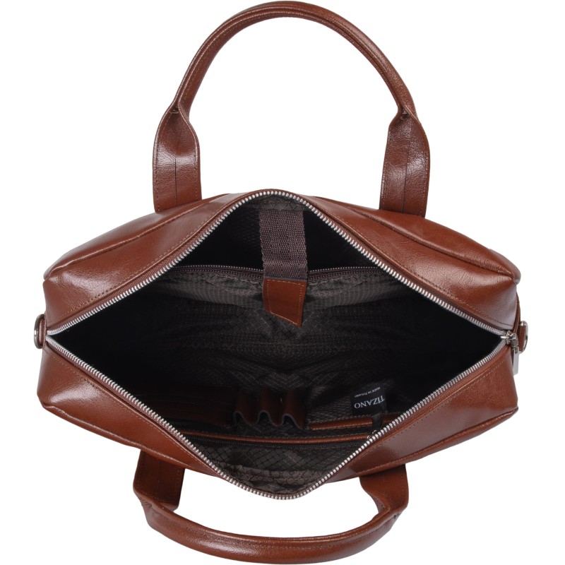 Brązowa torba skórzana Tizano TM07