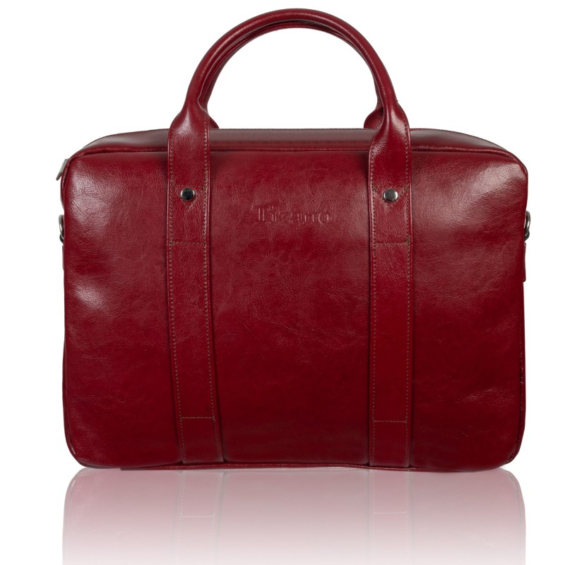 Bordowa torba skórzana Tizano TM07