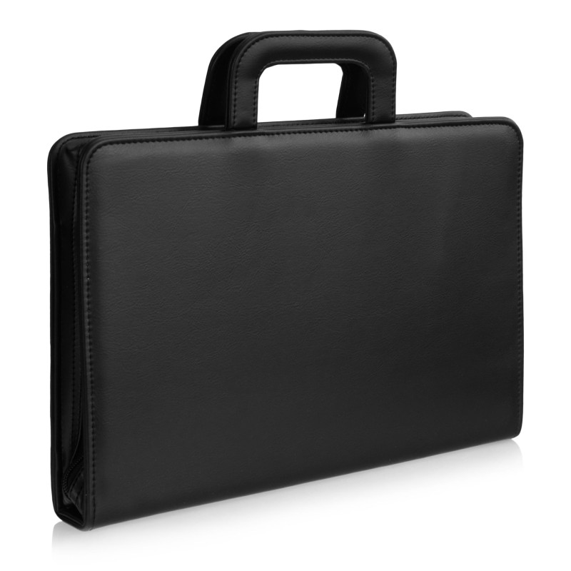 Elegancka Aktówka Męska A4 – Stylowy Aktownik Biznesowy z Rączką i Ringiem