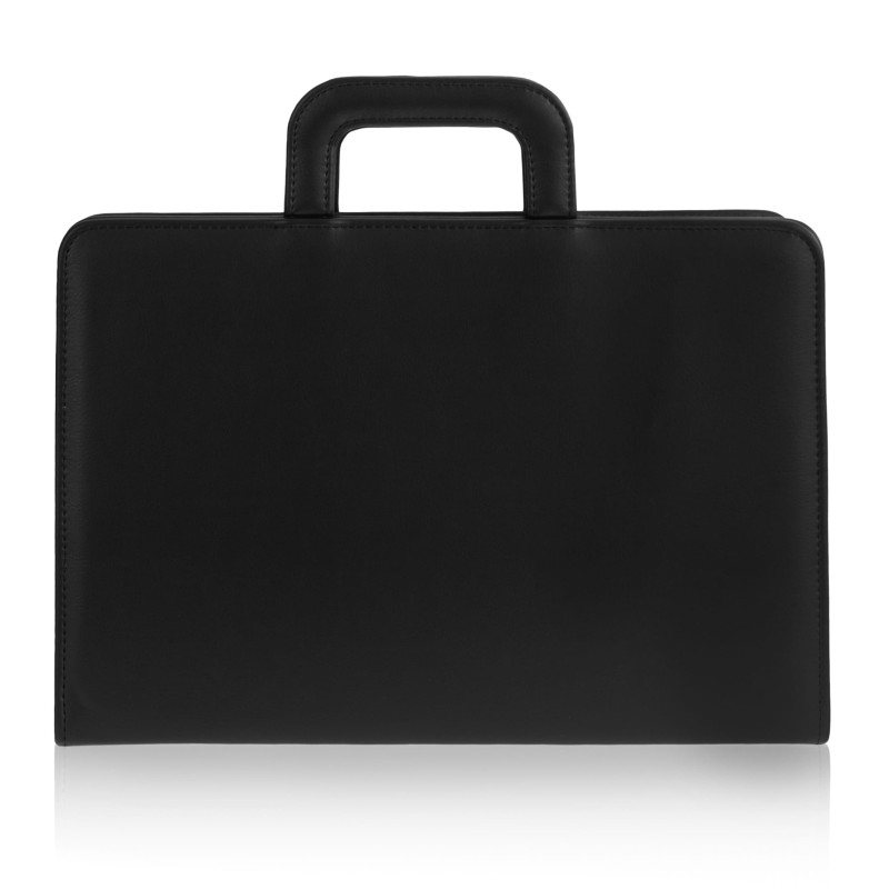 Elegancka Aktówka Męska A4 – Stylowa Teczka Konferencyjna z Ringiem i Klipsem