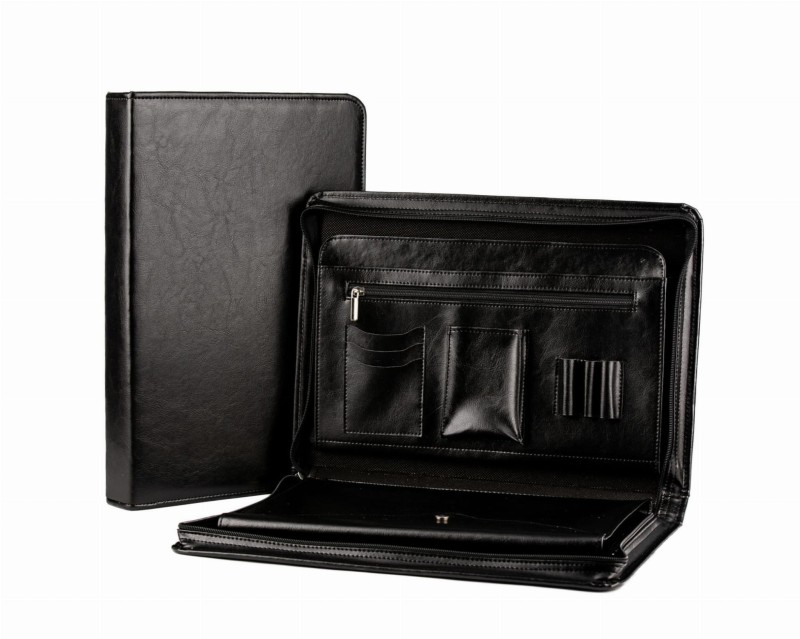 Elegancka Aktówka Męska A4 – Pojemny Organizer i Torba Wizytowa z Ekoskóry