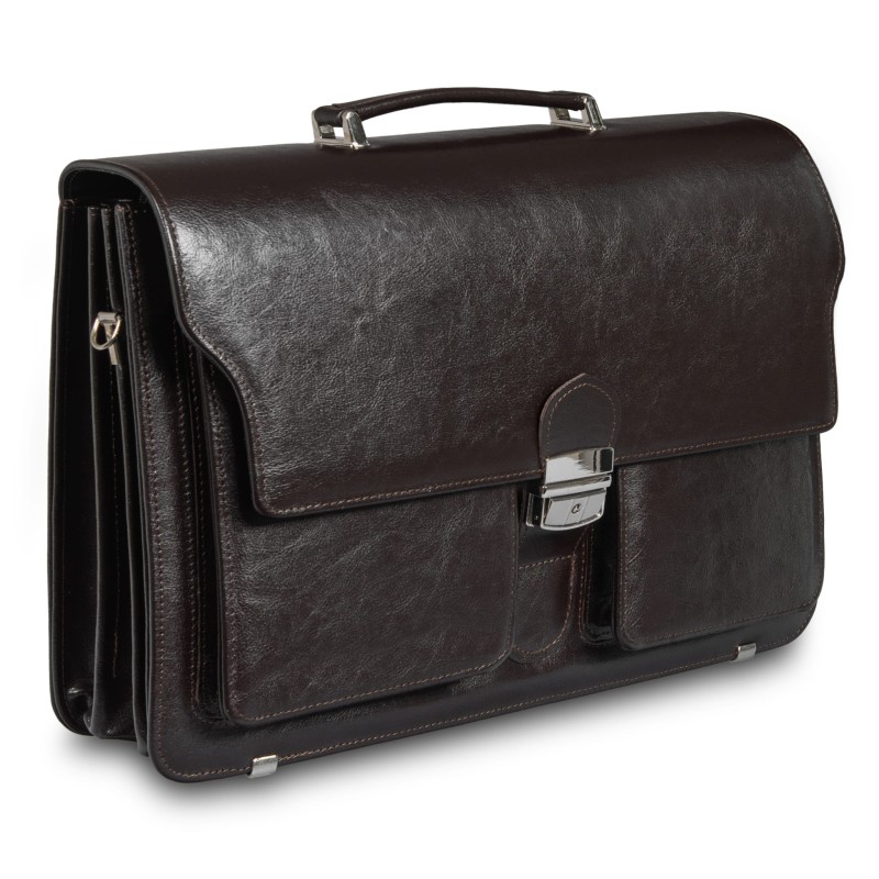 Elegancka Teczka Męska Skórzana – Aktówka na Laptopa | Skóra Naturalna | Sklep Centrum Modnych Torebek