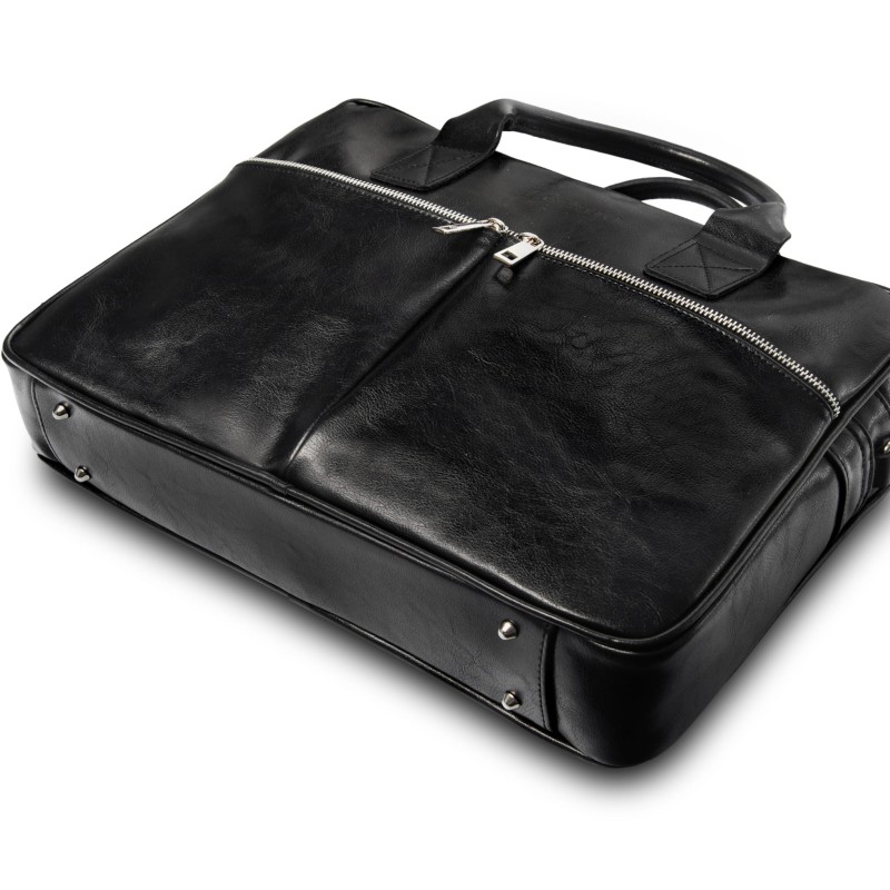 Skórzana torba męska TM11 czarna