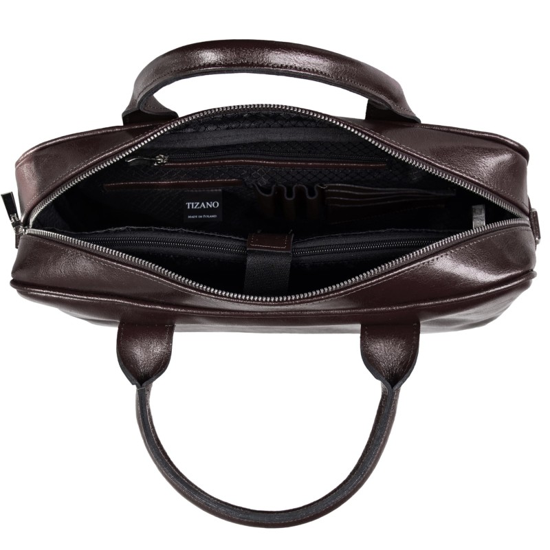 Skórzana torba męska TM11 czekolada