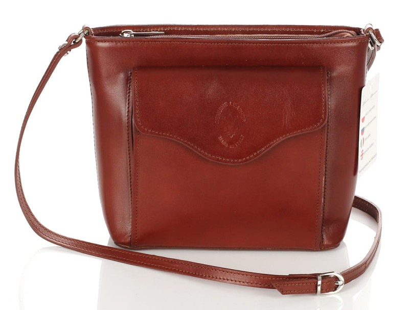 Ekskluzywna Skórzana włoska listonoszka