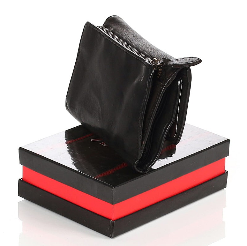 skórzany portfel damski Indyjska skóra