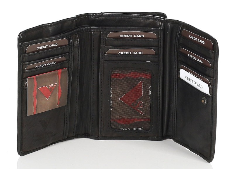 skórzany portfel damski Indyjska skóra