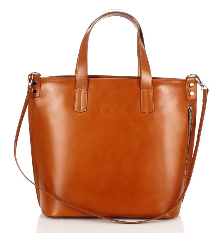 VERA PELLE Ekskluzywna Skórzana włoska torebka