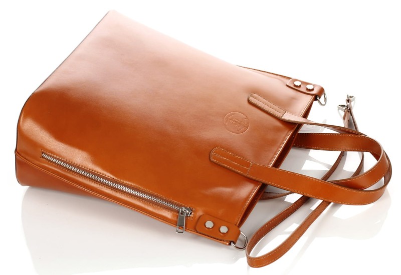 VERA PELLE Ekskluzywna Skórzana włoska torebka