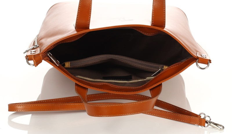 VERA PELLE Ekskluzywna Skórzana włoska torebka