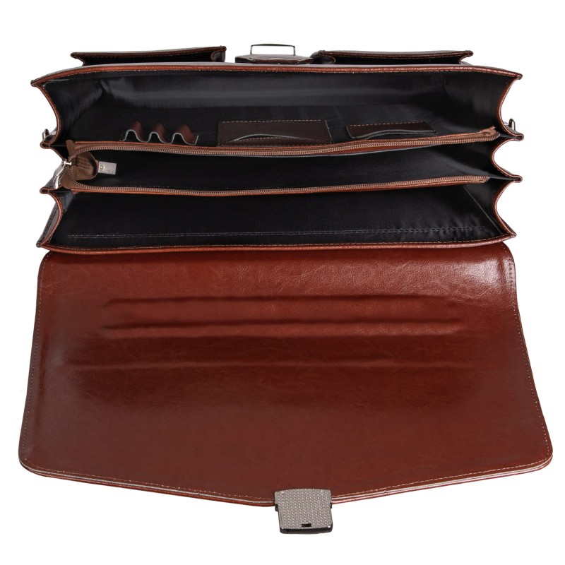 Skórzana Aktówka Męska na Laptopa