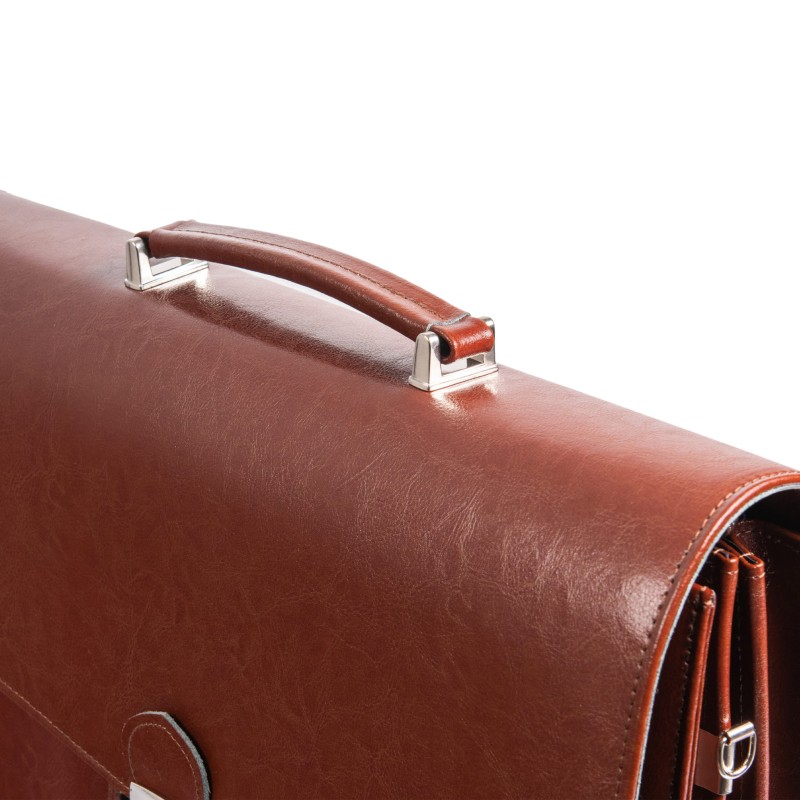 Skórzana Aktówka Męska na Laptopa