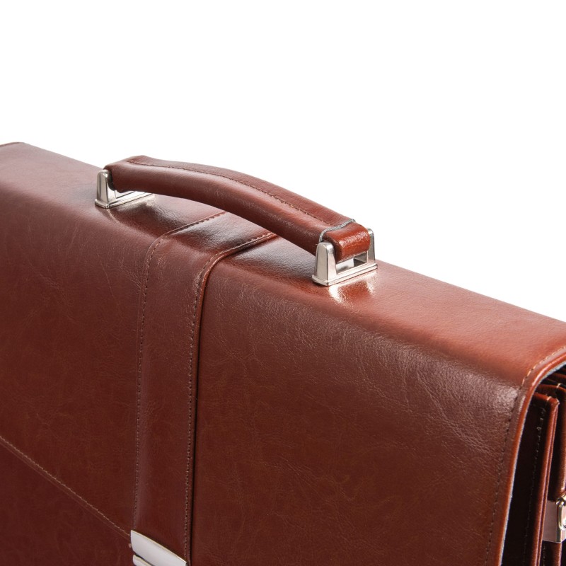 Brązowa aktówka skórzana TS11