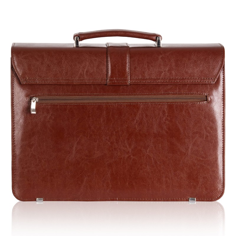 Brązowa aktówka skórzana TS11