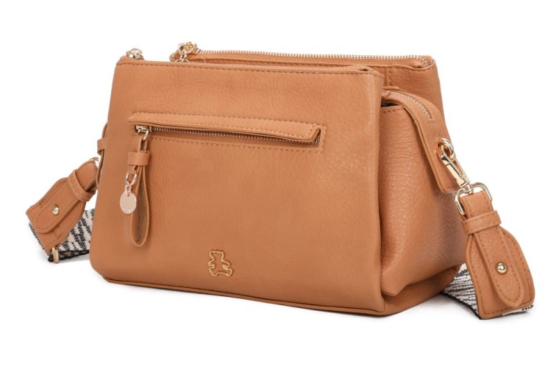 Lulu Castagnette Pojemna torebka listonoszka 3 komory