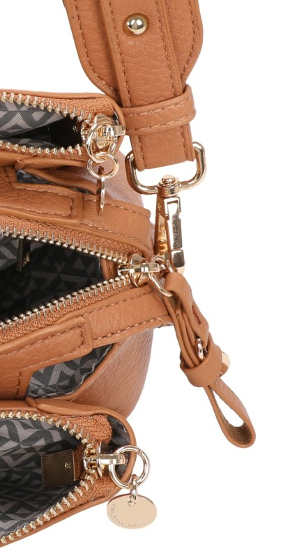 Lulu Castagnette Pojemna torebka listonoszka 3 komory